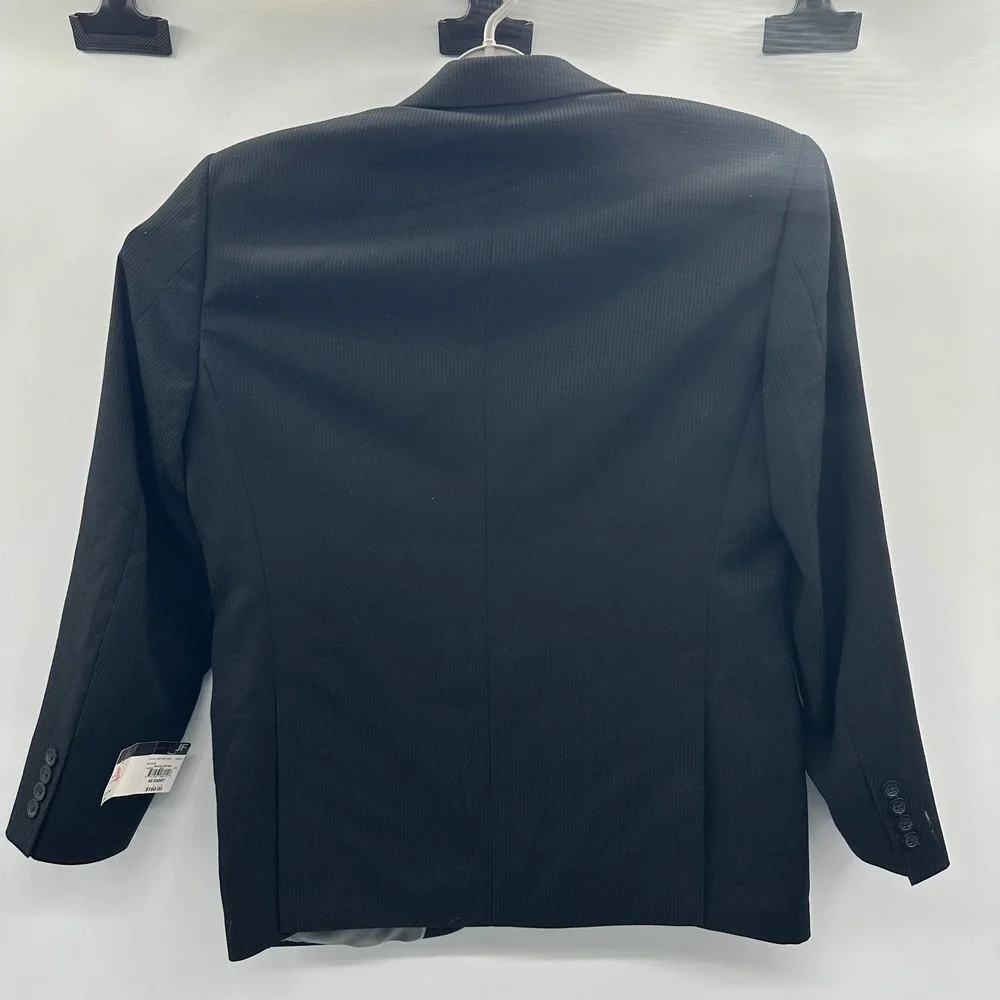 J Ferrar Mens Black Triton Textured Blazer Modern Fit Suit Jacket‎ 40 Short NEW